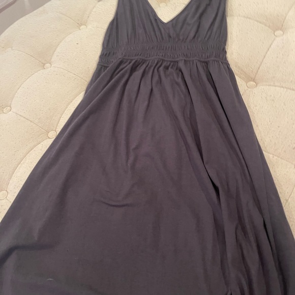 Jcrew women’s navy/grey cotton sleeveless dress with v neckline - Picture 7 of 9